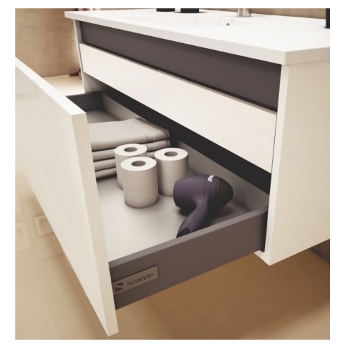 Vanitory De Colgar Monocomando Schneider City Blanco 100 Cm