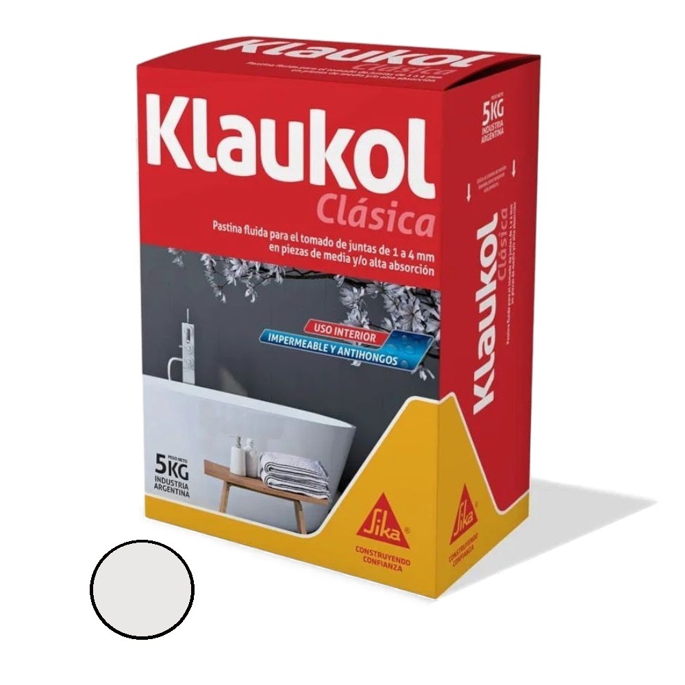 Pastina Klaukol Para Cerámica Color Bruma - 5Kg