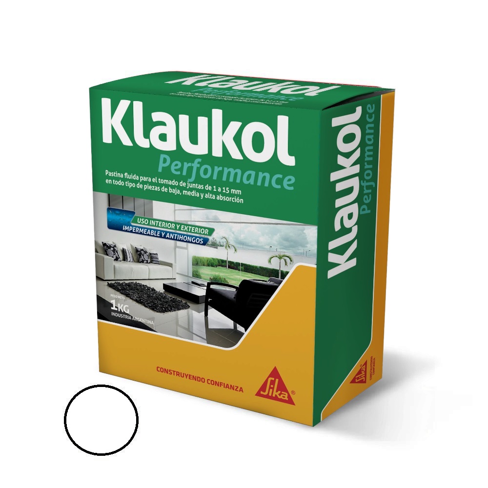 Pastina Klaukol Para Porcelanato Color Blanca - 1Kg