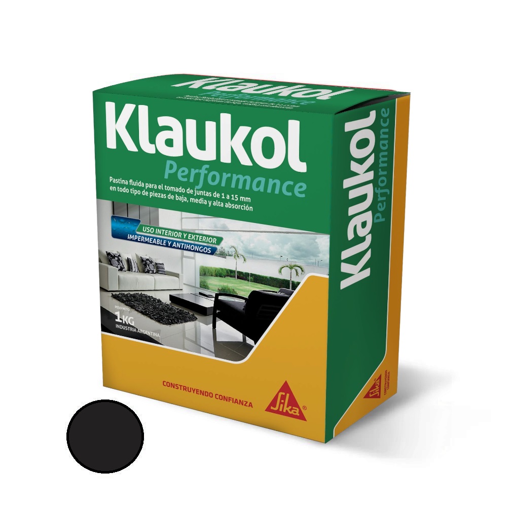 Pastina Klaukol Para Porcelanato Color Negra - 1Kg