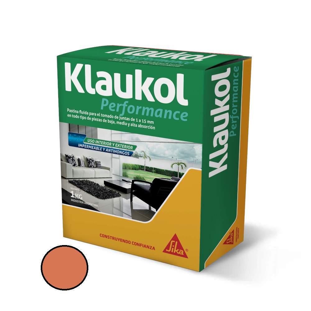 Pastina Klaukol Para Porcelanato Color Terracota - 1Kg