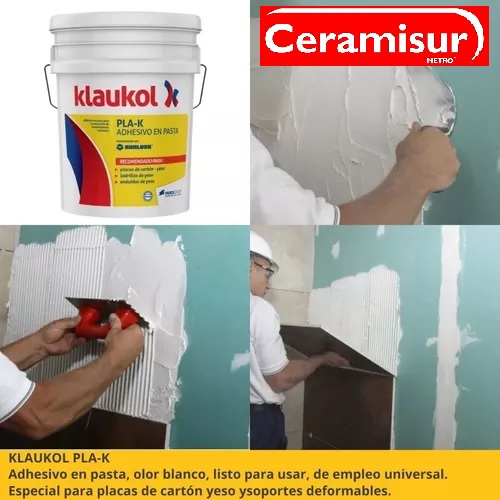 Adhesivo Klaukol Pla-K Para Durlock - 30Kg