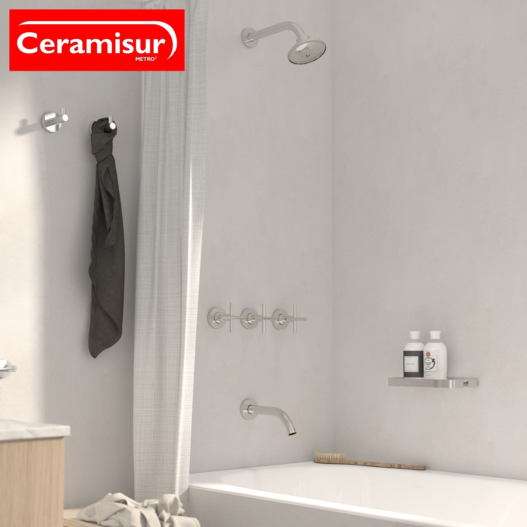 Grifería Para Ducha Con Transferencia Andez Next 601.37