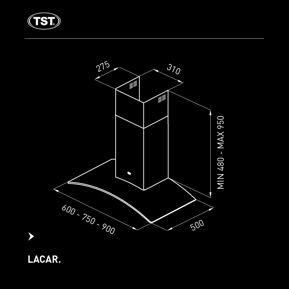 Campana TST Lacar 60 Cm