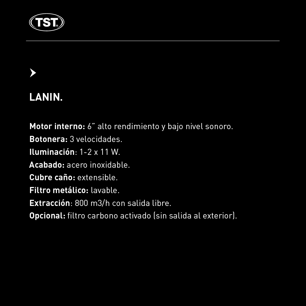 Campana TST Lanin 60 Cm