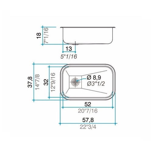 Bacha De Cocina Johnson ZN52/18A