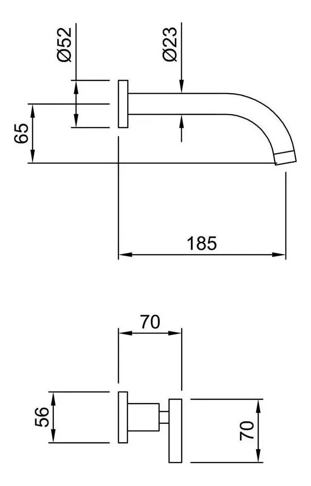 Griferia Para Lavatorio De Pared Peirano Adra 62-162