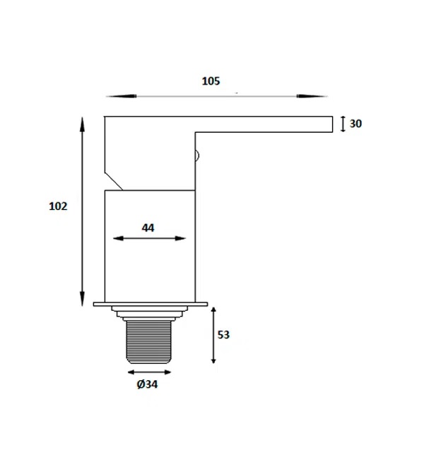 Griferia Monocomando Para Bidet Peirano Soria 70-152