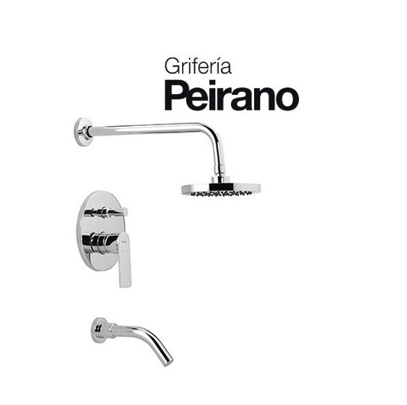 Griferia Monocomando Para Ducha Con Transferencia Peirano Vera 80-180