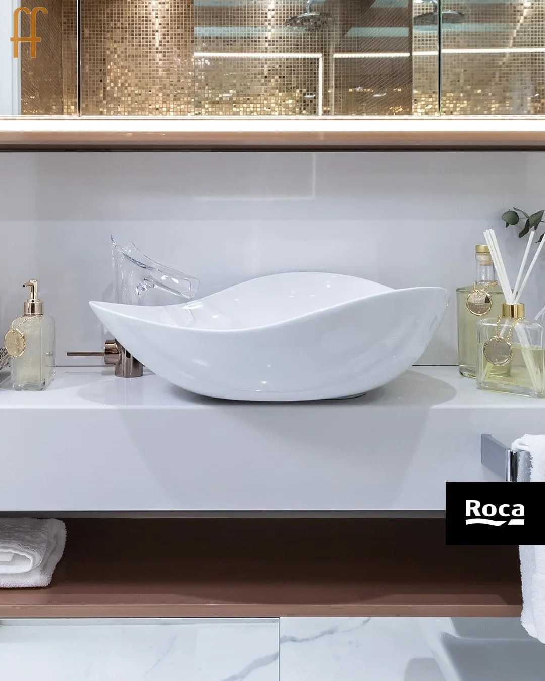 Bacha De Apoyar Roca Ruy Ohtake Blanca 54 Cm