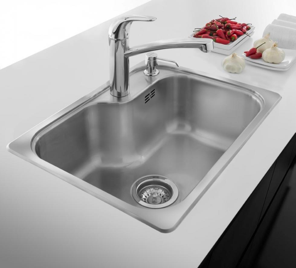 Bacha De Cocina Johnson Si71A Luxor Con Orificio