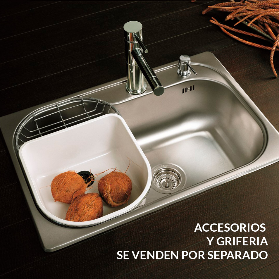 Bacha De Cocina Johnson Si71A Luxor Con Orificio