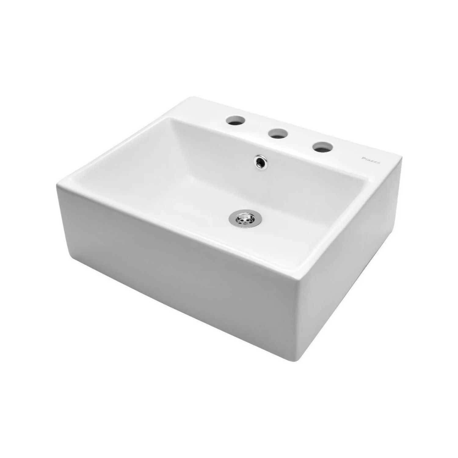 Bacha De Apoyar Piazza A117 Blanca Monocomando
