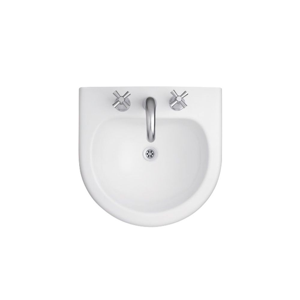 Lavatorio Blanco Ferrum Avignon 3 Agujeros 50 Cm