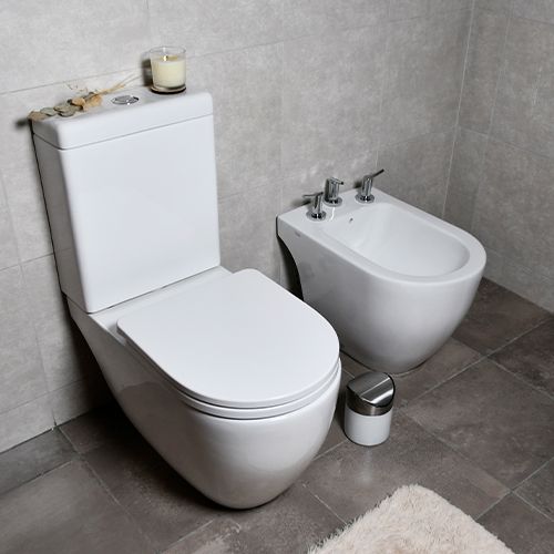 Bidet Ferrum Fontana Blanco 3 Agujeros