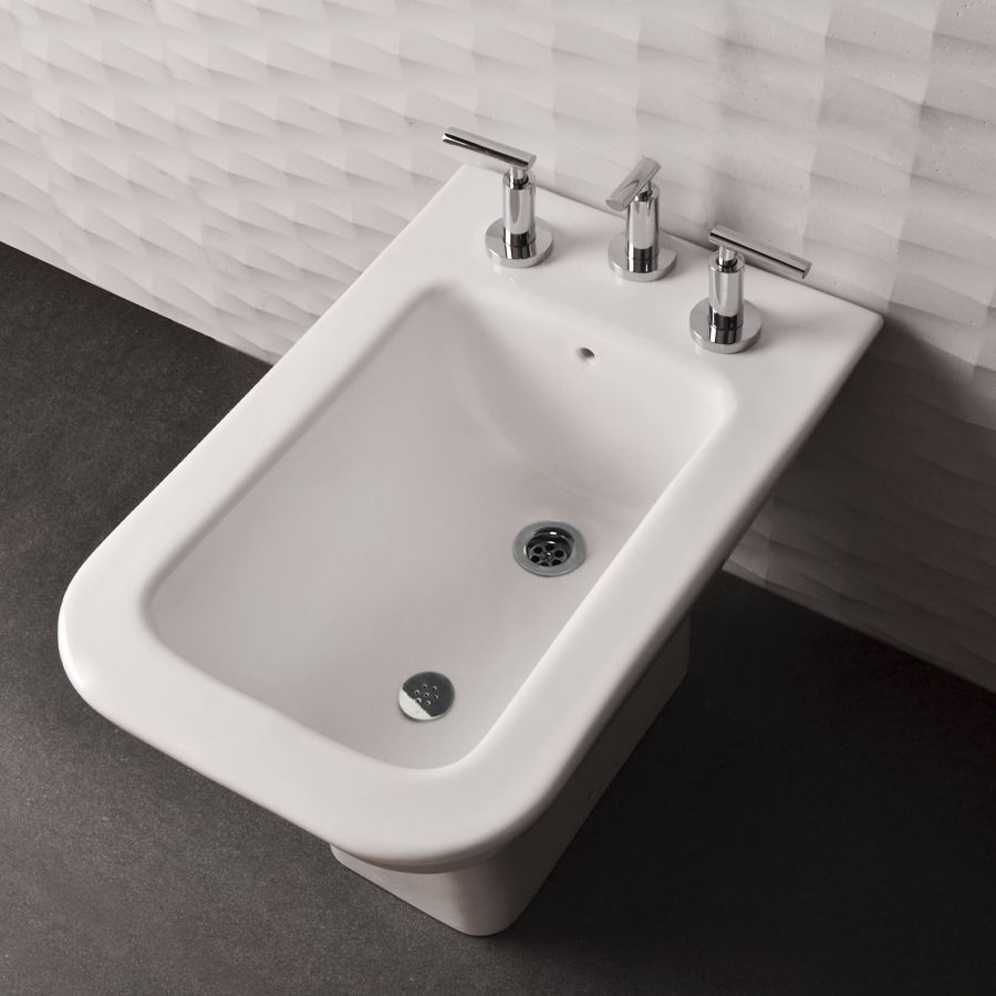 Bidet Ferrum Milena 3 Agujeros Blanco