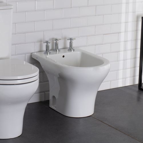 Bidet Ferrum Varese De 3 Agujeros Blanco