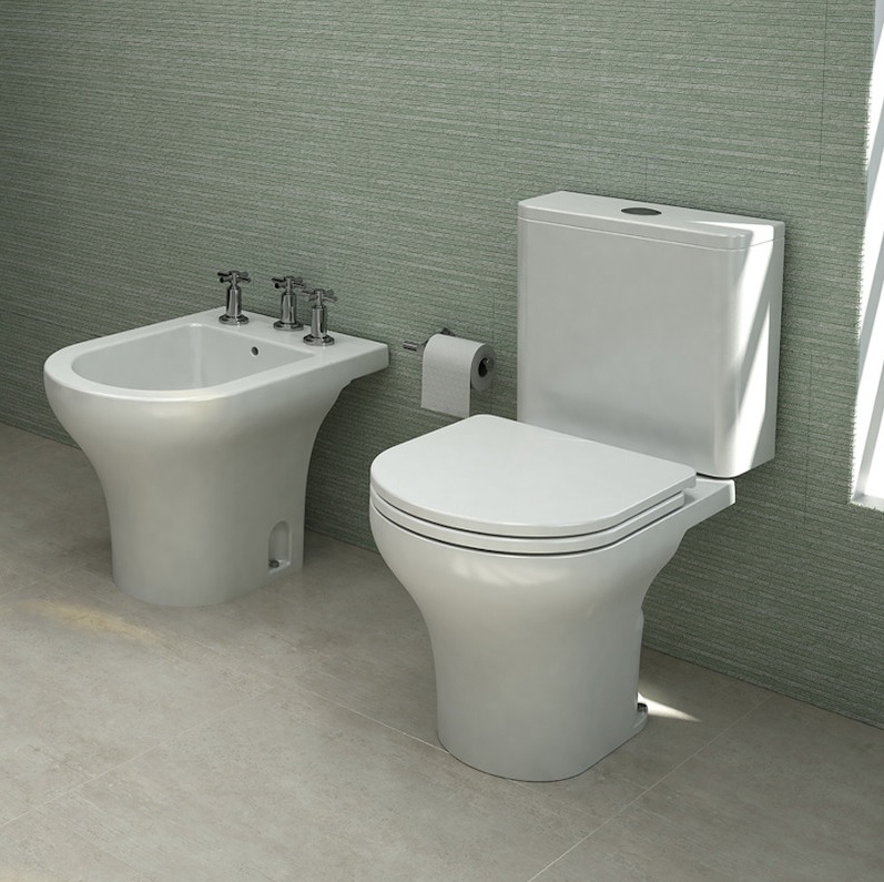Bidet Ferrum Veneto 3 Agujeros Blanco