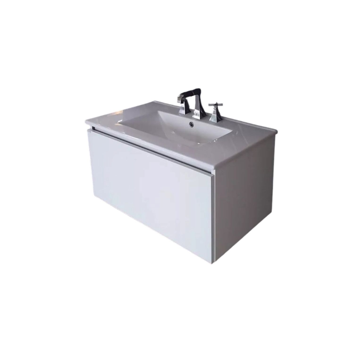 Vanitory De Colgar Schneider City 80 Cm Blanco