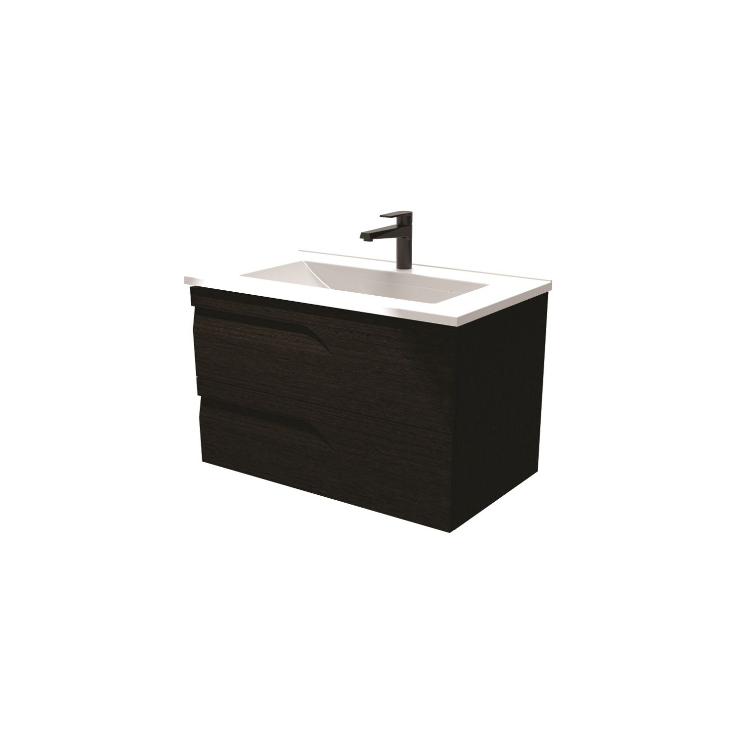 Vanitory De Colgar Schneider Rivo 80 Cm Wengue