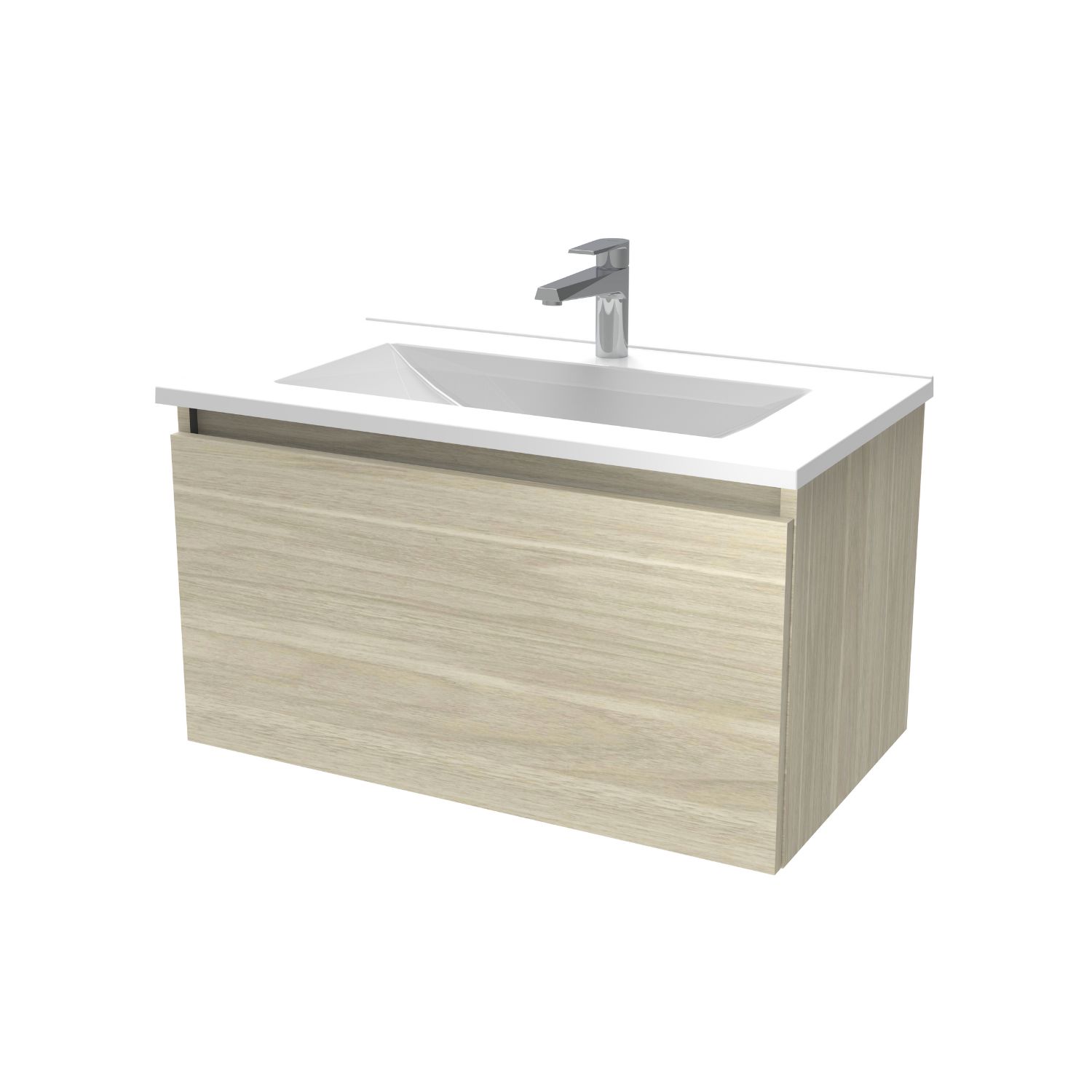Vanitory De Colgar Monocomando Schneider City 80 Cm California