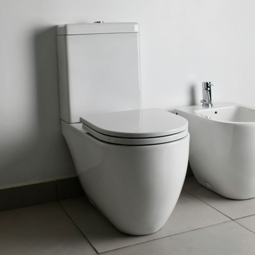 Inodoro Largo Ferrum Fontana Blanco